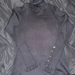 New York & Company Charcoal Turtleneck Sweater